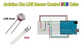 Arduino Use LDR Sensor Control RGB LED Color