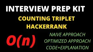Count Triplets Hackerrank Solution (Interview Preparation Kit)