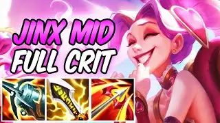 FULL CRIT JINX MID - The Best Hypercarry | Best ADC Build & Runes Season 13 | League of Legends