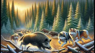 Traditional Russian Boar Hunting: The Thrill of Finishing a Wounded Boar with a Knife