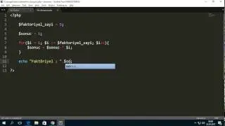 PHP - For Döngüsü Kullanımı