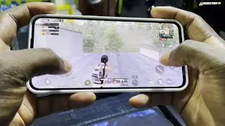 PUBG Mobile on Samsung Galaxy A55 5G with WHITE Silicone Cover