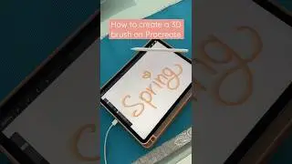 How to create 3D brush on Procreate | Procreate brushes | How to use Procreate | Procreate tutorial