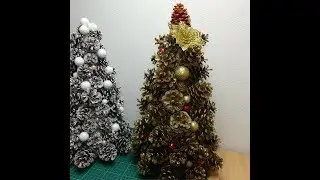 Новогодняя ёлка из шишек своими руками!