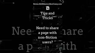 Notion Tips | Share Your Notion Pages with ANYONE!