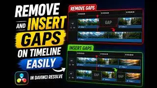 Remove and Insert Gaps on Timeline Easily in Davinci Resolve