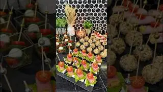 4 вида канапе 🍢#канапе #рецептканапе #закуска #рецепты #рецепт #брускетта #фудблог