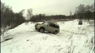 Pajero3 на ледяной горке