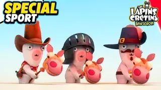 1 MINUTE 1 SPORT | EQUITATION & VOLLEY-BALL | SPECIAL SPORT | Les Lapins Crétins Invasion 🐰