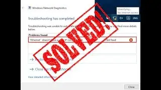 [Sovled]Ethernet doesn't have a valid ip configuration | Wi-Fi doesn’t have valid IP configuration