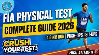 FIA Physical Test 2026  | ASI, SI, Constable Complete Guide + Tips & Tricks