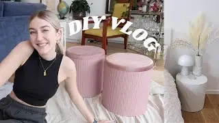 bedroom makeover vlog! DIY bedside tables
