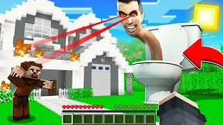 SKİBİDİ TUVALET ADAM EVİMİZE SALDIRIYOR 😱 - Minecraft