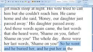 Shame On You Father True Story In English With Urdu Translation byTariq Aziz