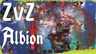 Albion Online. ZvZ Training inside ally