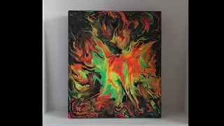 DIY Fluid Art | Fluid Painting | Abstract Art | Acrylic Pouring  | Painting with Straw | Dutch Pour