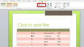 Microsoft PowerPoint: How to Add Borders To a Table