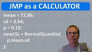 How to use JMP's script editor as a calculator