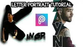Picsart Tutorial - Letter Portrait Editing on Mobile using Picsart and Pixellab Editing App 2020