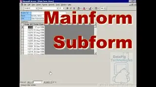 Access Main Form and Subform for data from tables Related in a 1 to Many Relationship ~ DataPig