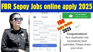 FBR jobs apply online 2025 | FBR jobs 2025 online apply | FBR sepoy jobs apply online 2025