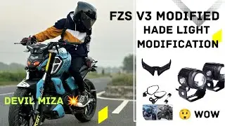 FZS V3 full modified 🔥 /#youtube #modified #fzsv3 #yamaha @devil_miza #tranding #bike