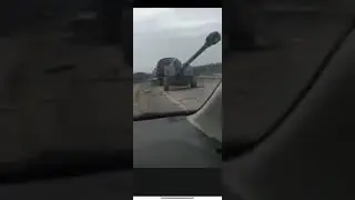 Russian Collumn Hit By Ukrainian Shelling