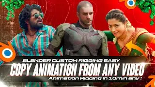 Make any animation/pose in blender in just seconds. Blender auto rigging tutorial in hindi 🔥