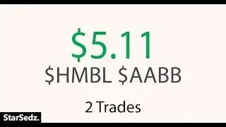 Trading $HMBL #5 Pattern & $AABB Panic Dip Buy - Live Daytrading Commentary