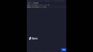 python program to print calendar of any month year   python programming 