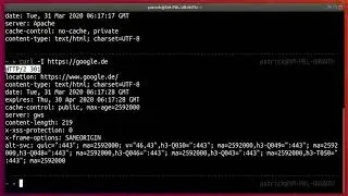 Fetching HTTP headers with curl using Linux