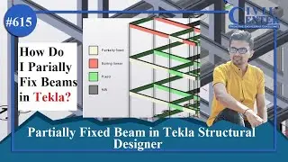 Set Partially Fixed Beams in Tekla || partially fixed beams in tekla structural desiger || TSD