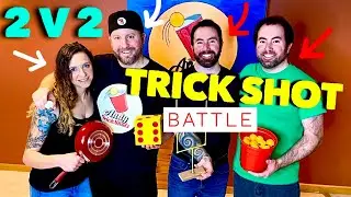 EPIC 2v2 TRICK SHOT BATTLE!!! (CRAZY ENDING) #trickshots #trickshot