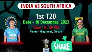 India vs South Africa T20 Series 2023 | All Matches Final schedule|Time table and venue