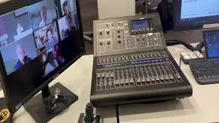 Hybrid Live Streaming Event with Zoom Midas M32 Audio desk
