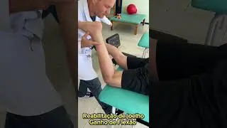 Mobilização de joelho para ganho de arco de flexão