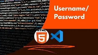 How to create username & password in HTML | 