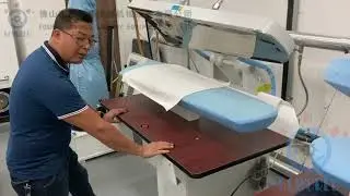 how to use steam ironing press