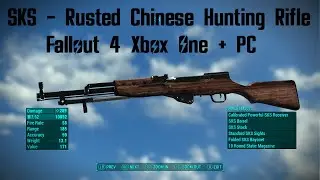 SKS - Rusted Chinese Hunting Rifle Mod Fallout 4 Xbox One (XB1) And PC #Fallout4 #Fallout4Mods #SKS