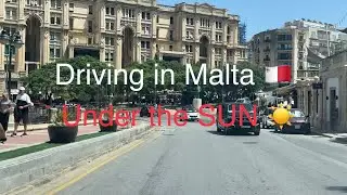 Driving in Malta 🇲🇹 under the sun ☀️