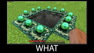 Minecraft wait what meme part 132 realistic minecraft End portal