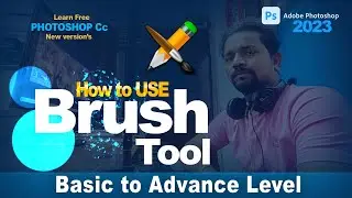 How To Use Brush Tool in Photoshop 2023 | Bruse tool Size & Hardness Adjustment Photoshop 2023