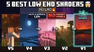 🔥 TOP 5 Shaders for LOW END MCPE & Bedrock 1.21+ (NO Vibrant Visuals!) - Part 3