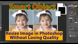 Using SMART OBJECT for Resizing image in photoshop without losing quality