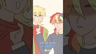 Appledash👌✨ #animation #equestriagirlsspecials #fanart #mlpeg #rainbowdash #applejack #appledash