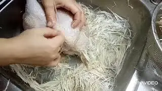 Ощип и потрашение бройлера