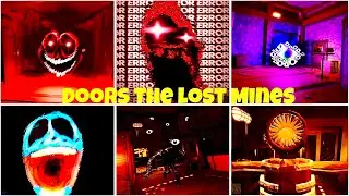 Doors : Floors 2 The Lost Mines  All Jumpscares  (showcase) ROBLOX