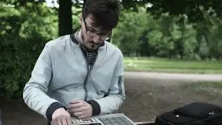 Outside with AKAI MPC Live II