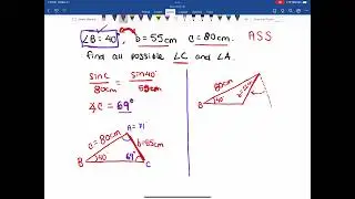 ambiguous case of the sine law