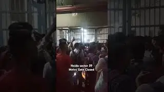 Noida Sector 59 metro station gate closed  #shorts